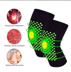 2pcs Therapy Knee Guard Self Heating Herbal Knee Support Pad Knee Joint Pain Relief Massage Sarung Berhaba Sakit Lutut