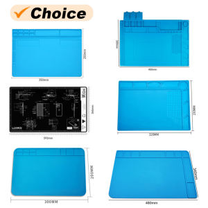 S-160 TE-509/502/508/610 LW-M3/M4 Silicone Soldering Mat ESD Antistatic Heat Resistant Insulation Repair Working Mat