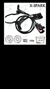 X-SPARK  1set of bicycle brake hydraulic disc brake front rear set oil brake with brake disc
