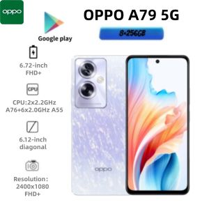 OPPO | 2026 OPPO A79 Global Unlocked Smartphone 8GB RAM 256GB ROM Dual‑SIM 6.2 FHD+ Waterdrop Display MediaTek Helio P60 AI