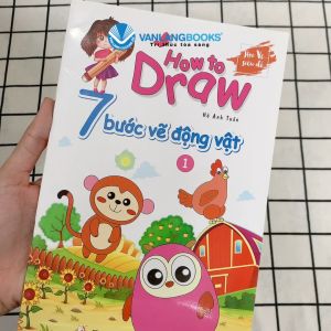 Sách - 7 Bước Vẽ Động Vật - Tập 1-Vanlangbooks