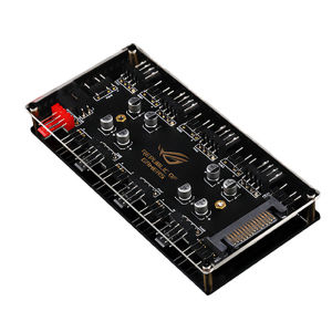 CX FUTRUE Dual 8-Way Interface Chassis Cooling Fan Hub STAT และ 5V 3PIN ARGB และ 8 + 12V 4PIN PWM และ 8 อินเทอร์เฟซ