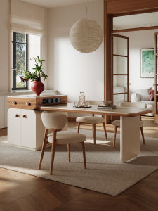 QUANMU | Bàn Đảo Mở Rộng Được bằng Đá Marble kiểu Pháp