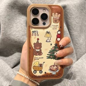Dessert cute bear Christmas tree suitable for Huawei mate70pro mobile phone case P80/P70nova14/ h260705