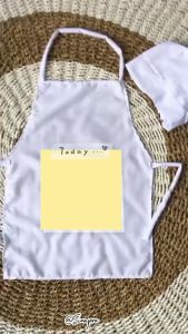 Apron barista clemek masak clemek harga grosir bahan premium kostum anak apron koki anak