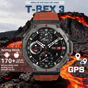 Đồng Hồ Thông Minh T-Rex 3 Ultra 2025 GPS Cấp Quân Sự Chống Nước 5ATM Tích Hợp La Bàn Gọi Bluetooth Màn Hình AMOLED HD 170+ Chế Độ Thể Thao Dành Cho Nam