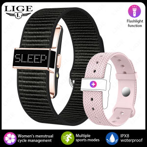 LIGE | Vòng Đeo Tay Thông Minh Thể Thao LIGE Màn Hình Kỹ Thuật Số Theo Dõi Nhịp Tim SpO2 Giấc Ngủ Thông Báo Cuộc Gọi Cho iOS Và Android