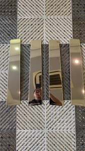 Ốp INOX trụ cửa (trụ B / cột B/ bông tăng) KIA Carnival 2022 2023 2024 2025