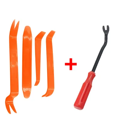 4pcs/Set Portable Car Panel Removal Tool Kit Nail Puller Radio Audio Door Pry Repair Clip Trim Dash Removal Installer Hand Tool
