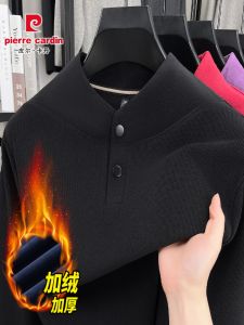 Áo Thun Nam Pierre Cardin 2025 Mùa Đông Dày 500g Olirong Ấm Áp Polo Cổ Tròn Dài Tay Mặc Trong Nhà Ngoài Trời Thường Ngày