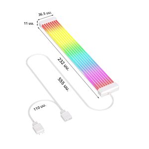 ARGB Sync Board สําหรับ PC Power Supplies 24-pin GPU กราฟิกการ์ด 8-pin สายและแชสซี Illuminated Neon สาย RGB LED แถบ