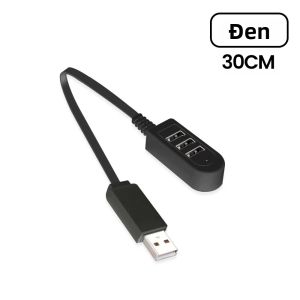 elough | HUB USB 2.0 Tốc Độ Cao 3 Trong 1 Với Bộ Chia Cáp Mở Rộng 2 Cổng USB Và Bộ Chuyển Đổi Nguồn Cho Phụ Kiện Máy Tính