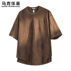 Mark Fairwhale | Áo Thun Tay Ngắn Phong Cách Retro Mỹ Mỏng Đơn Giản Mới Cho Mùa Hè