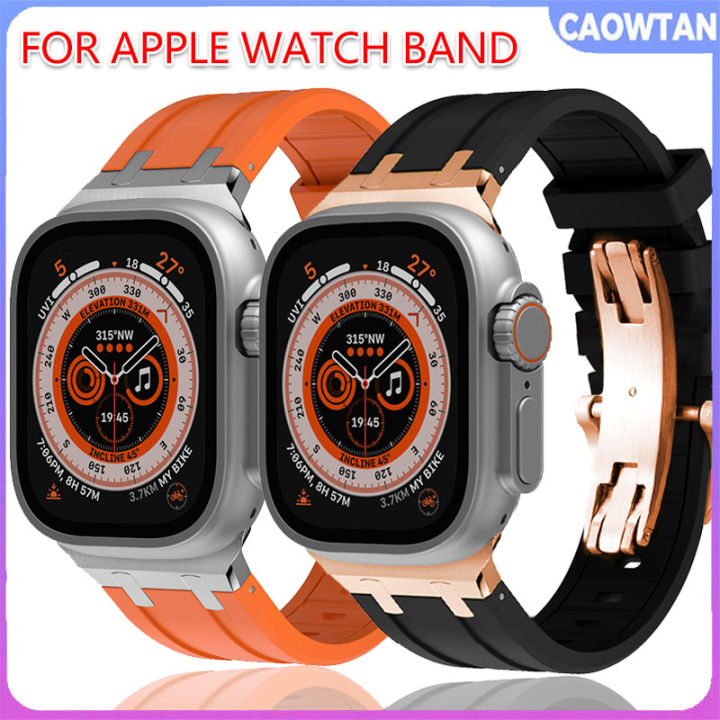 New Rubber Strap For Apple Watch Ultra 49mm Series 45mm 41mm