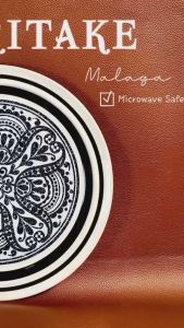 NORITAKE 100%New - Malaga - 01 Chiếc Dĩa Đá Nguyên Khối Vẽ Tay Dùng Lò Vi Sóng