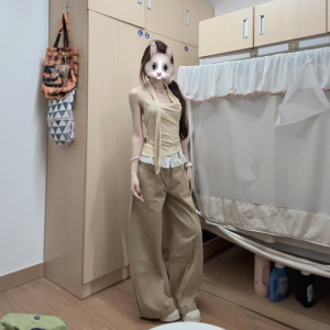 VKSOD | Womens Summer 2025 Loose Straight Leg Two-Piece Set With Sash V-Neck Tank Top And Long Pants Design Sensation Fashion Outfit