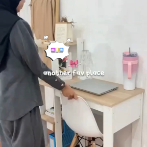prodesign meja belajar meja tulis felix dk80 meja kerja meja kantor meja plus rak meja rak serbaguna meja minimalis pirasi meja kayu meja knockdown meja komputer ( Tanpa Kursi )