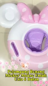 Ban Renang Karakter Mickey Minnie Pelampung Renang Anak Inflatable Swimming Ring WJ254