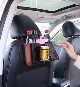 HUAFA MALL กล่องเก็บขวดน้ำ ที่ใส่ของแขวนหลังเบาะ พับเก็บได้ ถังขยะ 12 หมายเหตุ ที่เก็บของ
