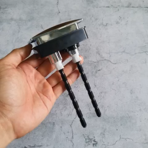 NÚT 2 NHẤN VUÔNG XẢ NƯỚC BỒN CẦU KÈM TY NHẤN