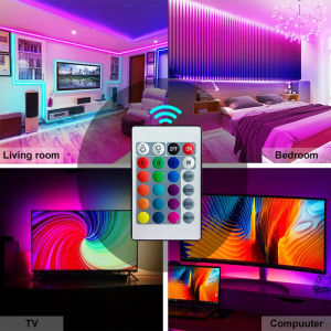 2M 3M 5M 10M Led Strip Light for Bedroom 16 Colours SMD 5050/2835 RGB Flexible Neon Lights for Decoration DIY Christmas Lights