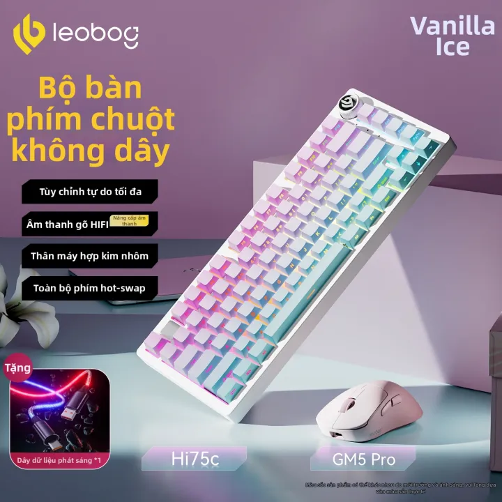 LEOBOG Hi75C Bàn Phím Cơ Không Dây 87 Phím Bluetooth 3 Chế Độ Hot-Swappable RGB Dành Cho Game và Làm Việc | BigBuy360 - bigbuy360.vn LEOBOG Hi75C Bàn Phím Cơ Không Dây 87 Phím Bluetooth 3 Chế Độ Hot-Swappable RGB Dành Cho Game và Làm Việc | BigBuy360 - bigbuy360.vn