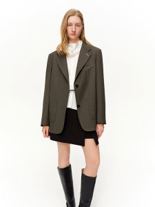 DUSHU | Broad Shoulder Fashionable Spring Blazer