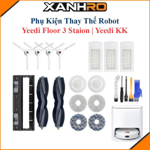 Phụ Kiện Thay Thế Robot Yeedi Floor 3 Staion Yeedi KK/ Chổi lăn chổi cạnh bộ lọc giẻ lau nắp chặn chổi lăn/