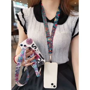 Long - Length Neck Lanyard (Non - Chafing) Creative Ethnic Pattern Pendant - Universal Phone Case Accessory