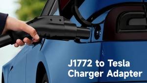 Bộ Chuyển Đổi Đầu Sạc Nhanh Tesla SAE J1772 Cho Model 3 Y S X Max 80A 240V AC Sạc Xe Điện Màu Đen Chất Liệu PC Chống Cháy Cao Cấp