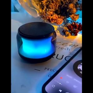【New】Mini audio Bluetooth Wireless Speaker Portable USB Sci-Fi Cool Multi-Functional Outdoor Loudspeaker HiFi Music Surround RGB Ambient Light Bass PC Laptop Mobile Gaming  Speaker Pembesar Suara Bluetooth蓝牙音响