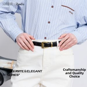 3COLOUR·S | Classic Vintage Buckle Leather Belt