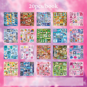 Mr.paper | Mr.Paper Y2K Retro Long Lanh Sách Dán Hình 20 Tờ Thẩm Mỹ Theo Chủ Đề Miếng Dán Cho Tạp Chí Scrapbooking DIY Trang Trí