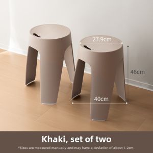 LANJIAOLUO | Stackable Durable High Stool for Home Dining