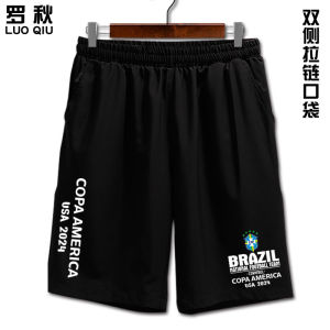 Mens Quick Dry Five-Quarter Football Shorts Straight Leg Casual Pants Polyester Fiber Summer Wear Daily Youth Active Style