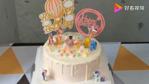 12 Pcs My Little Pony Cake Toppers PVC Action Figures Kids birthday gift Girls Toy