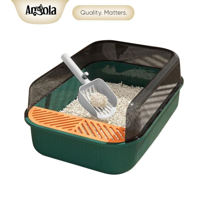 Angola Litter Box Kucing M21 Cat Toilet Tempat Bak Pasir Kucing Besar Free Sekop Shovel Lazada Indonesia