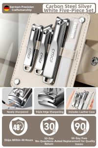 BAKULI | Splatter-proof Large Oblique Nail Clippers Set