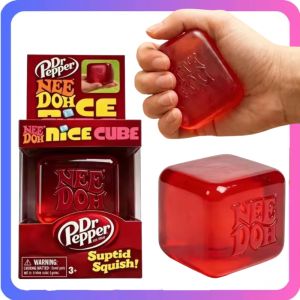 Dr Pepper & Schylling Nice Cube Sensory Squeeze Blind Box Fidget Toy Stress Relief Anxiety Relief for Kids Adults
