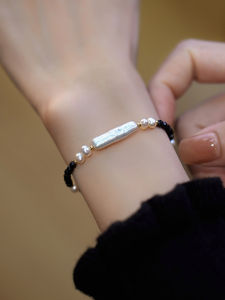 Cecilian Crystal Quartzite Pearl Cool Trendy Design Ethnic Style Bracelet Fashionable Feminine Hand Accessory Pearl Shell Material