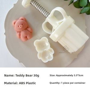 Cartoon Bear Pattern Pastry Mold Hand Press