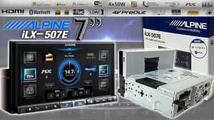 🔥จัดส่งไว🔥 วิทยุรถยนต์ 7นิ้ว ขนาด 1DIN ALPINE iLX-507E หน้าจอทัสกีน มาพร้อม CarPlay แบบไร้สาย/ Android Auto แบบใช้สาย รองรับไฟล์เพลง HI-RES AUDIO LDAC เครื่องเสียงติดรถยนต์