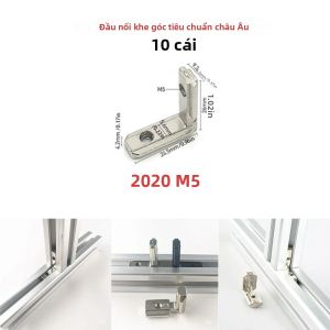 Thanh Nhôm Định Hình Tiêu Chuẩn Châu Âu Đầu Nối Góc Bên Trong Hình Chữ L 2020/3030/4040/4545 Thông Số Kỹ Thuật Chế Biến Kim Loại Giá Đỡ Góc DIY