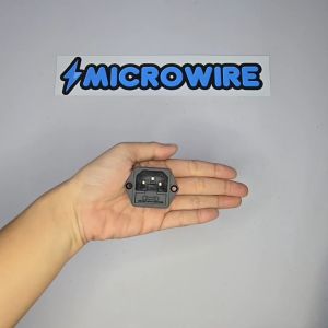 AC 250V 10A Male Power Cord Inlet Socket Power Adapter Iron Core with Fuse Holder