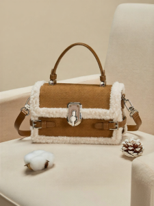 Josiny | Faux Fur Hand-held Tote Bag