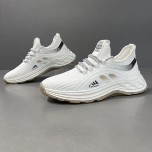 Flying Woven Shoes New Shoes Men Thin Mens Sneaker Breathable Flyknit All-Match Mesh Shoes Casual Shoes