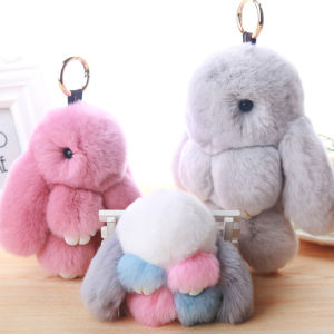 Fur Mini Pack Genuine Hanging Ornaments Keychain Rabbit