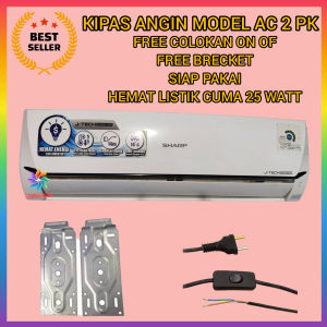 KIPAS ANGIN MODEL AC 2PK/HEMAT LISTIK CUMA 30 WAT/TINGGAL COLOK/MANUAL