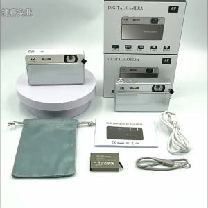 New Slide‑Cover CCD Digital Camera 4k Hd Student Compact Card Camera Photo Video Recorder Portable Campus Travel Mini Camcorder