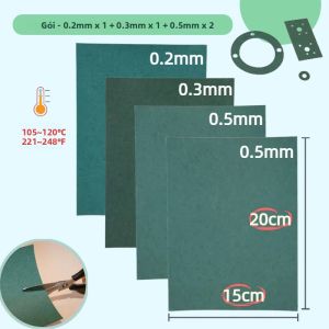 20x15cm Miếng Giấy Gioăng Chống Nước Chống Nhiệt Chống Dầu Dùng Cho Đồ Tự Làm Động Cơ Xe Tay Ga Xe Máy Máy Cắt Cỏ Máy Cưa Xích